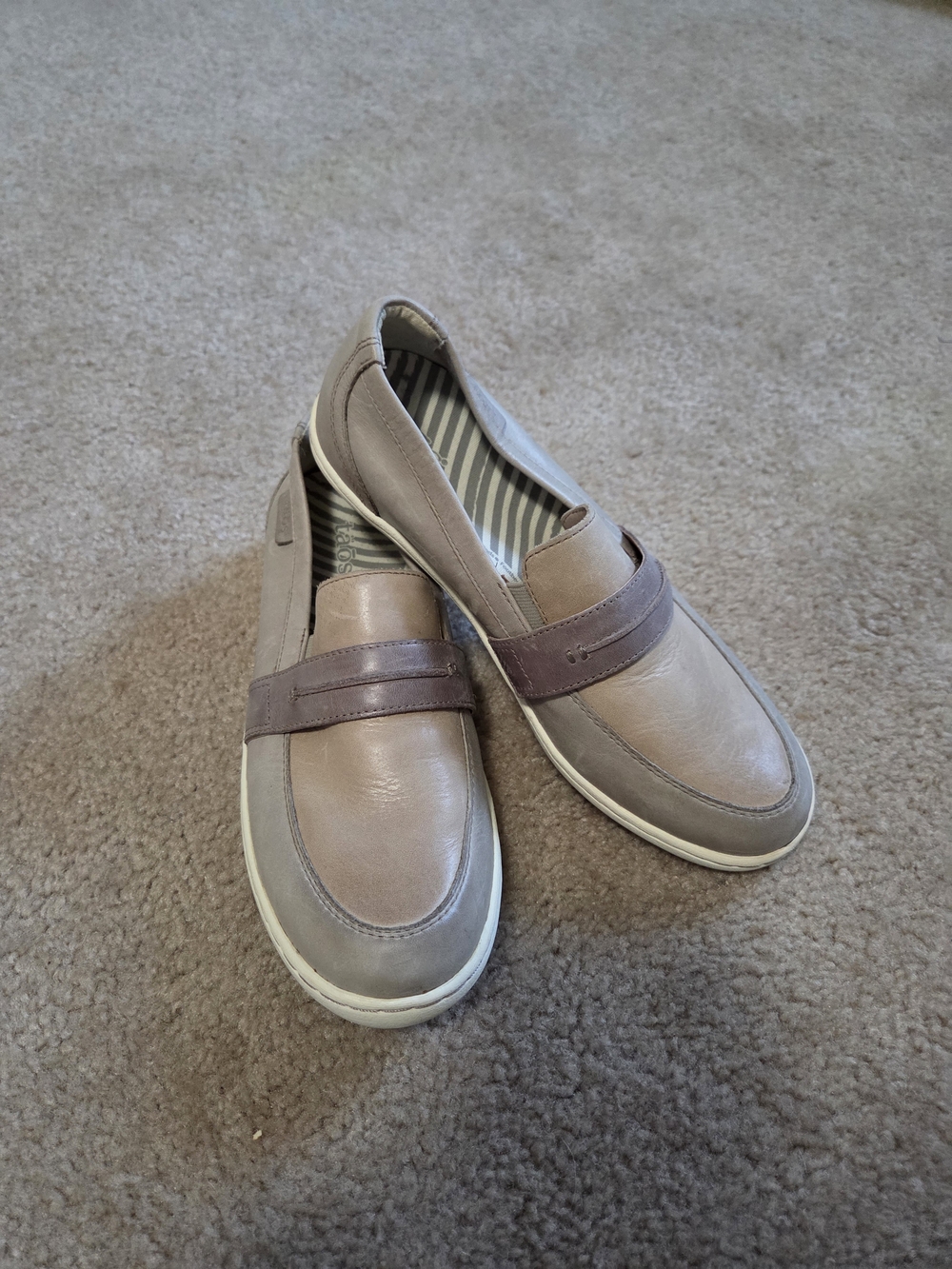 Slip-On Women's Casual Loafers in Taupe